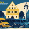 zu sehen ist das Plakat zur Veranstaltung in den Farben blau, gelb.