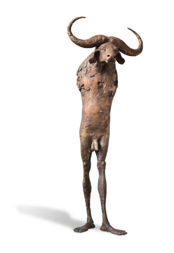 Karl Ulrich Nuss, Büffelmann, 2016, Bronze, H 165 cm. © Künstler, Foto: Gottfried Heubach