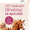 Zu sehen ist das Plakt des Gmünder Pferdetags 2024