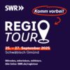 Zu sehen ist das Logo zur SWR Regio Tour 2025 in Schwäbisch Gmünd