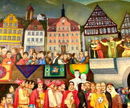 Ausschnitt vom Marktplatz Rundbild Panoramamuseum