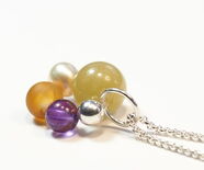 Anhänger Schmuckstein mix Silber Anke Fischer 1