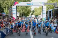 Bild von jungen Radfahrern bei der kinder Joy of Moving Veranstaltung
