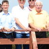 Bürgermeister Dr. András Cser-Palkovics und Oberbürgermeister Richard Arnold mit Stefan Weber und Albert Scherrenbacher, beide Ehrenbürger Székesfehérvárs.
