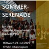 Zu sehen ist ein Plakat der Sommerserenade