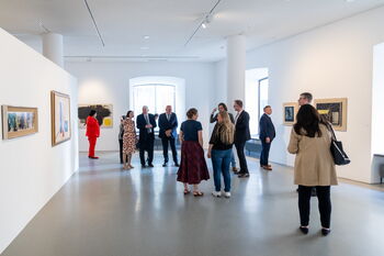 Ausstellungsansicht Hans Hartung, Galerie im Prediger, 2026. Foto: Thomas Zehnder