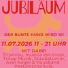 Auf dem Bild ist das Plakat zu 15 Jahre Bunter Hund zu sehen.