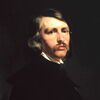 Zu sehen ist Emanuel Leutze  auf einem Portrait von circa 1844