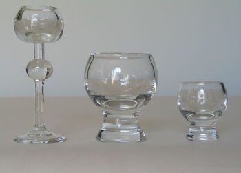 Gläser aus der Wiesenthalhütte, 1970er Jahre