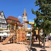 Zu sehen ist der Kinderspielplatz am Oberen Marktplatz
