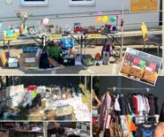 Zu sehen sind zu verkaufende Produkte des Flohmarkt im Stadtteilzentrum Ost