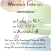 Zu sehen ist das Plakat des Weststadt-Frühstücks