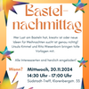 Zu sehen ist das Plakat für den Bastelnachmittag im Südstadt-Treff