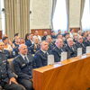 Zu sehen sind die Feuerwehrkamaraden von Schwäbisch Gmünd und der Partnerstadt Székesfehérvár