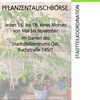 Zu sehen ist das Plakt der Pflanzentauschbörse