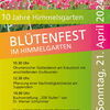 Zu sehen ist das Plakat des Blütenfestes 2024