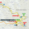 Zu sehen ist die Ostalbkreis-Route - Lidl Deutschland Tour 2024