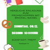 Zu sehen ist das Plakat vom Frühschoppen