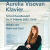 Zu sehen ist Aurelia Visovan mit dem Daten zum Konzert.