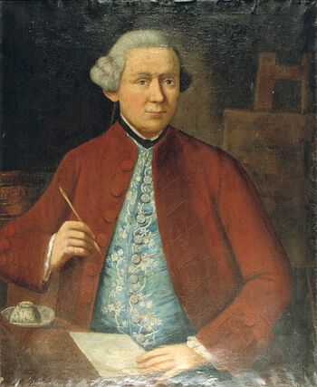 Johann Georg Strobel (1735-1792), Selbstbildnis, 1791, Öl auf Leinwand, 96,5 x 79,5 cm, Sammlungen Musem im Prediger