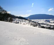 Ansicht auf die Landschaft in Weiler im Winter