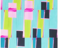 Zu sehen ist: Systems Revisited, 2023, Öl auf Passepartoutkarton / Sperrholzplatte