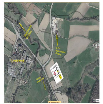 Zu sehen ist die Umleitung Strümpfelbachbrücke