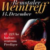 Zu sehen ist das Plakat des 14. Remstaler Weintreffs