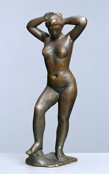 Aristide Maillol (1861-1944), Badende, um 1898, Bronze, 27,3 × 12 × 11 cm. © Hamburger Kunsthalle / bpk. Foto: Elke Walford.