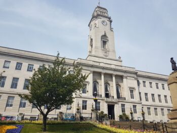 Zu sehen ist die Town Hall in Barnsley
