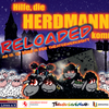 Zu sehen ist der Flyer der Theaterproduktion mit Illustrationen von schwarzen und weißen Schafen, im Hintegrund erkennt man die Stadtsilhoutte von Schwäbisch Gmünd bei Nacht