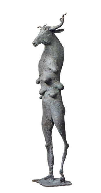 Karl Ulrich Nuss, Artemis, 2021, Bronze, H 175 cm. © Künstler, Foto: Gottfried Heubach