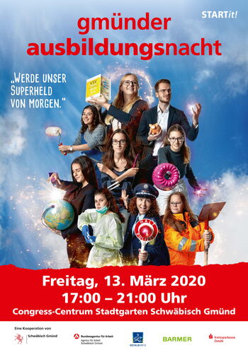 Flyer Gmünder Ausbildungsnacht 2020