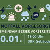Zu sehen ist eine Karte, mit den Infos zum Treffpunkt und Ort des Infoabends