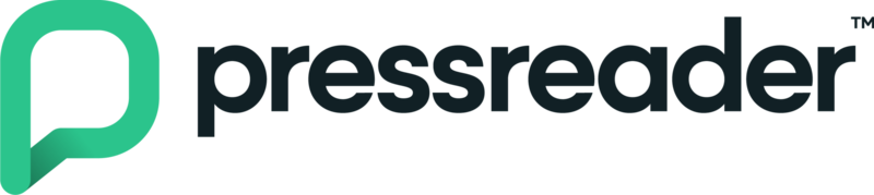 Das Logo von Pressreader. Pressreader bietet Zugang zu über 7000 digitalen Zeitungen und Zeitschriften