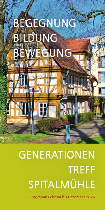 Zu sehen ist das Titelbild mit dem Gebäude der Spitalmühle