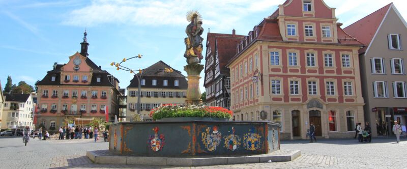Marienbrunnen auf dem Marktplatz